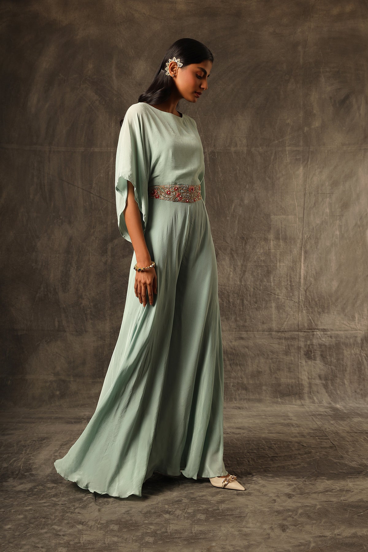 Menta Verde Flared jumpsuit