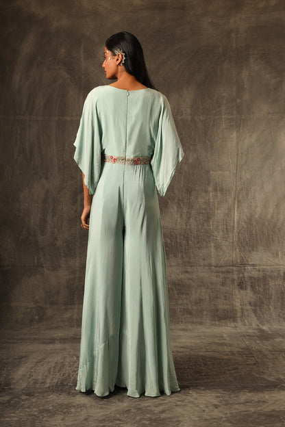 Menta Verde Flared jumpsuit